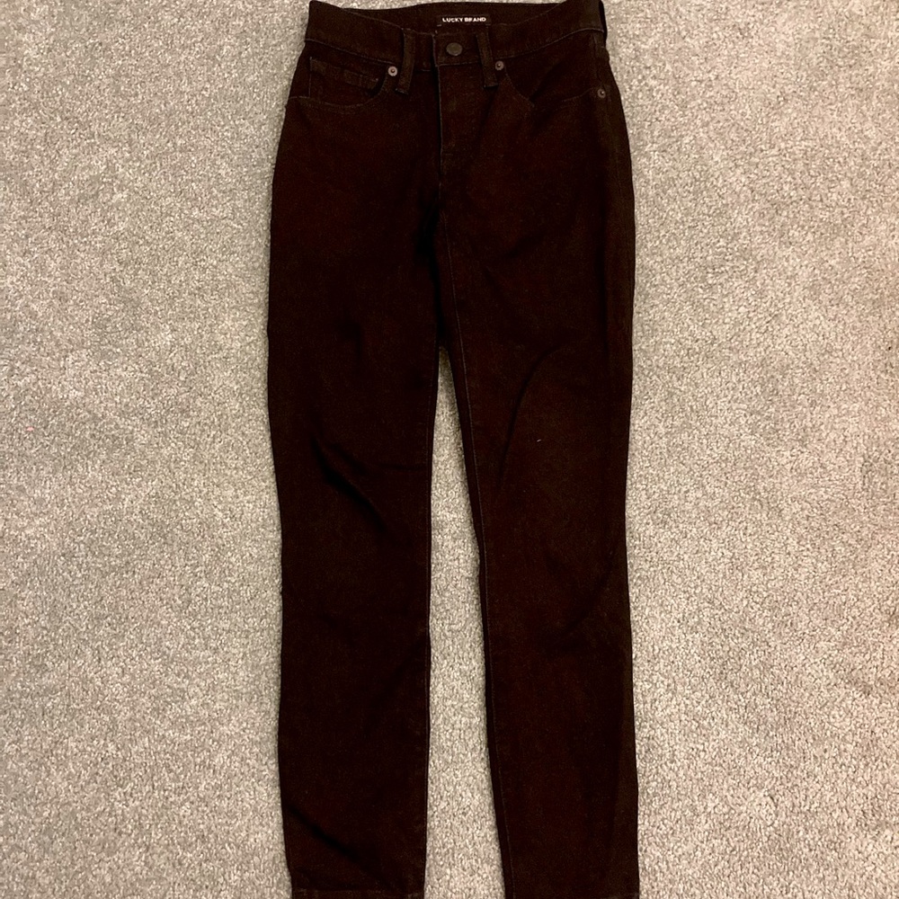 LUCKY BRAND Black Skinny Jeans Size 24/00